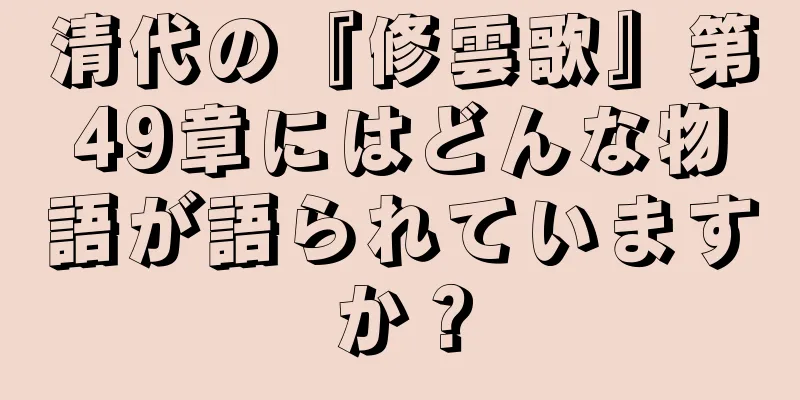 清代の『修雲歌』第49章にはどんな物語が語られていますか？
