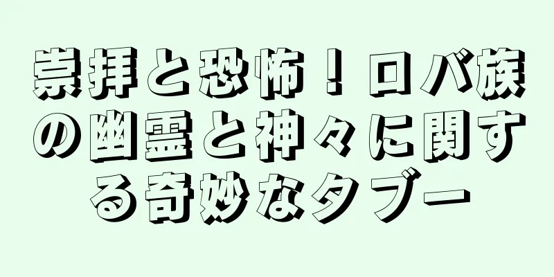 崇拝と恐怖！ロバ族の幽霊と神々に関する奇妙なタブー
