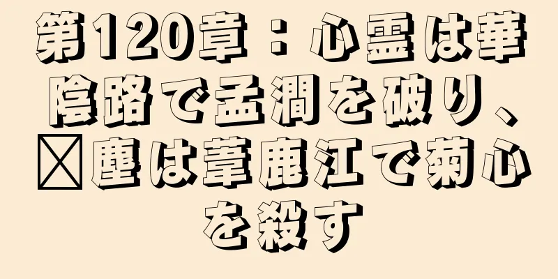 第120章：心霊は華陰路で孟澗を破り、龐塵は葦鹿江で菊心を殺す