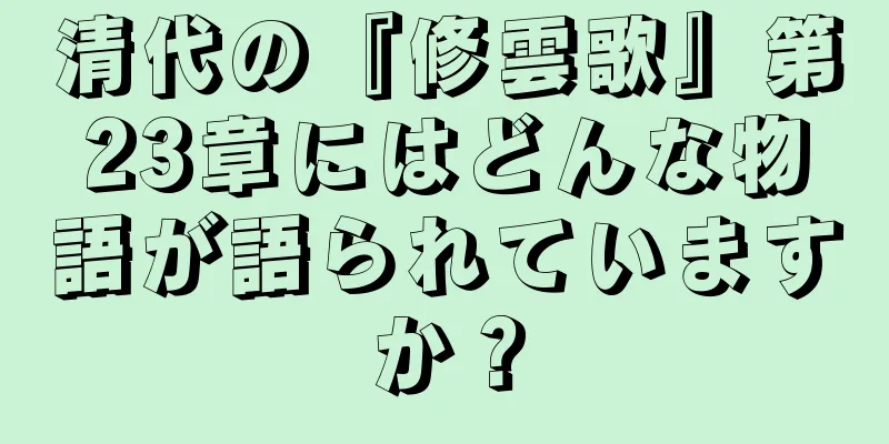 清代の『修雲歌』第23章にはどんな物語が語られていますか？
