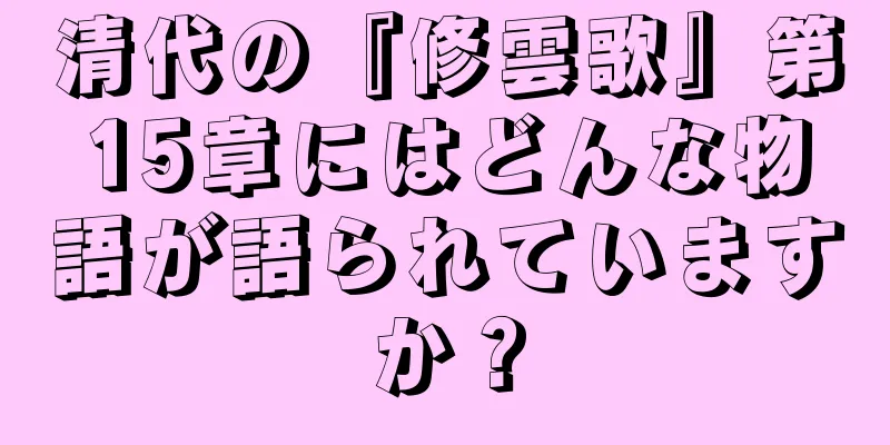 清代の『修雲歌』第15章にはどんな物語が語られていますか？