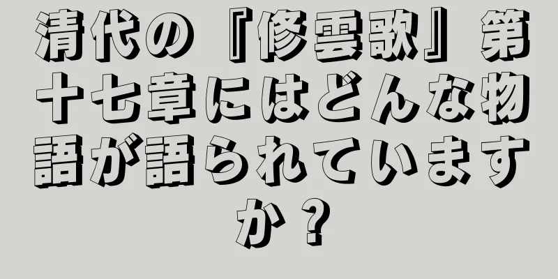 清代の『修雲歌』第十七章にはどんな物語が語られていますか？