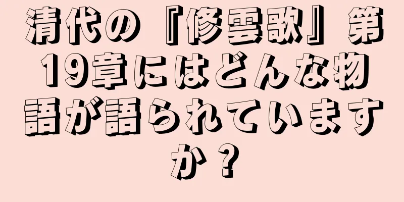 清代の『修雲歌』第19章にはどんな物語が語られていますか？