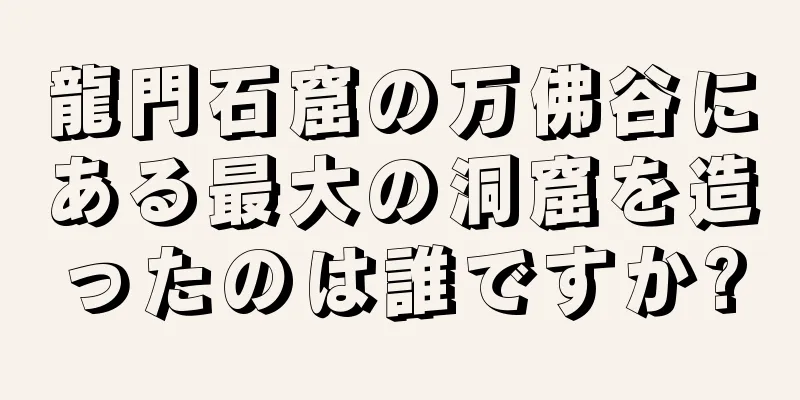 龍門石窟の万佛谷にある最大の洞窟を造ったのは誰ですか?