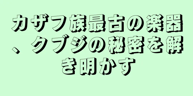 カザフ族最古の楽器、クブジの秘密を解き明かす