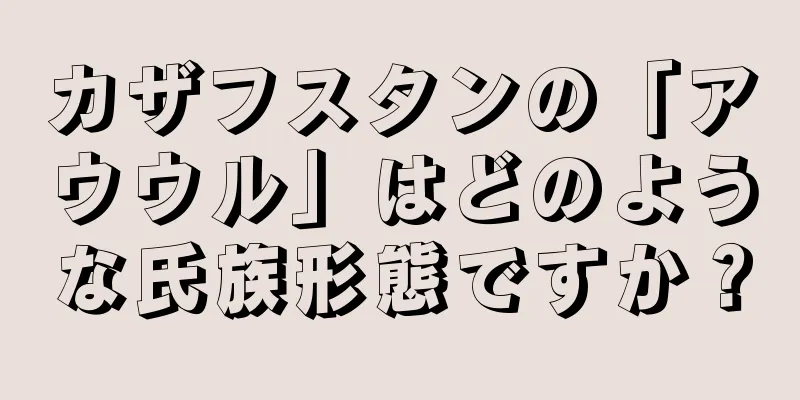カザフスタンの「アウウル」はどのような氏族形態ですか？