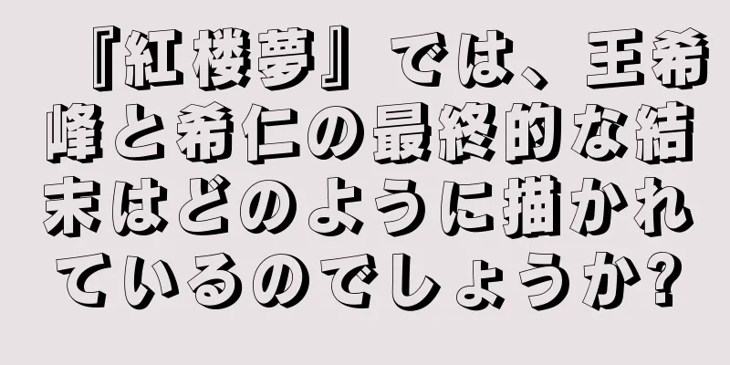 『紅楼夢』では、王希峰と希仁の最終的な結末はどのように描かれているのでしょうか?