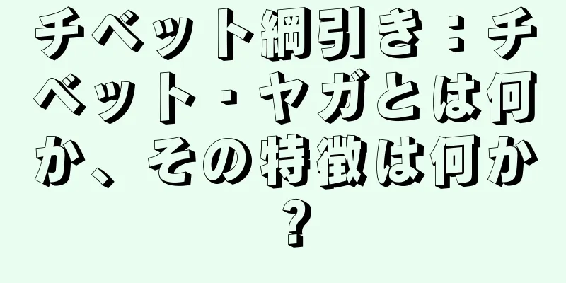 チベット綱引き：チベット・ヤガとは何か、その特徴は何か？