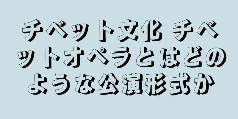 チベット文化 チベットオペラとはどのような公演形式か
