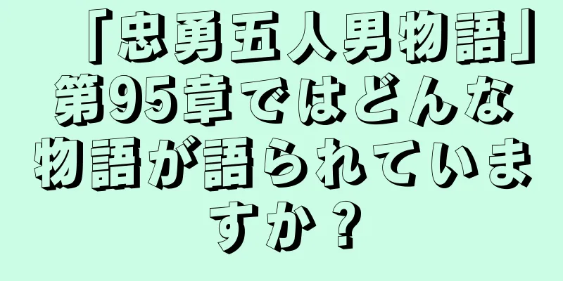 「忠勇五人男物語」第95章ではどんな物語が語られていますか？