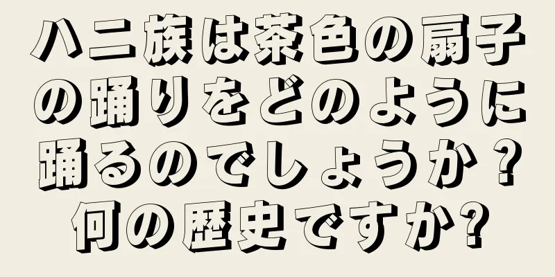 ハニ族は茶色の扇子の踊りをどのように踊るのでしょうか？何の歴史ですか?