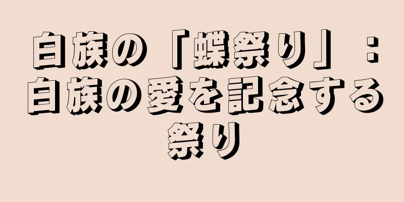 白族の「蝶祭り」：白族の愛を記念する祭り