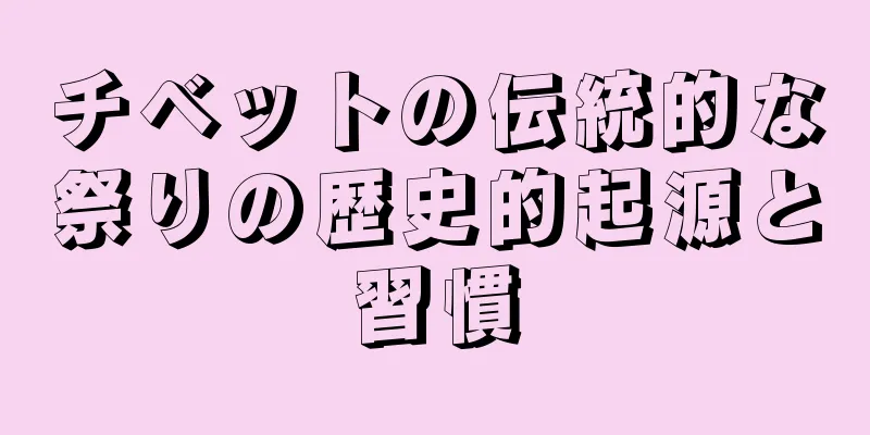 チベットの伝統的な祭りの歴史的起源と習慣