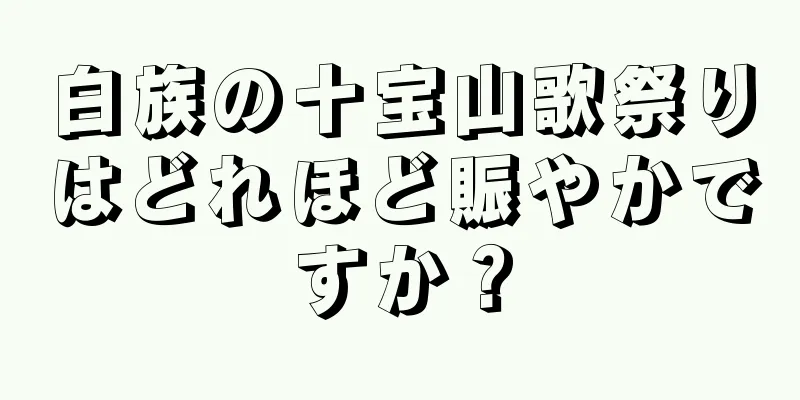 白族の十宝山歌祭りはどれほど賑やかですか？