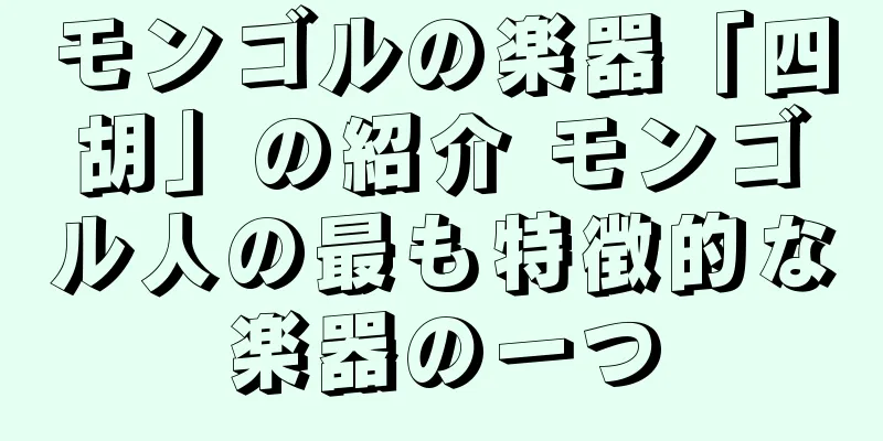 モンゴルの楽器「四胡」の紹介 モンゴル人の最も特徴的な楽器の一つ