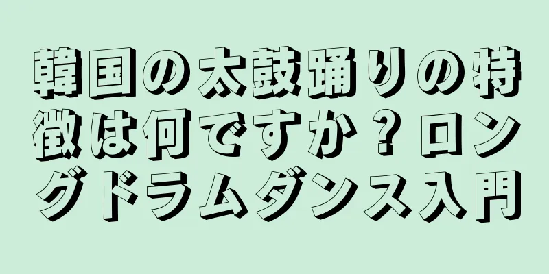 韓国の太鼓踊りの特徴は何ですか？ロングドラムダンス入門