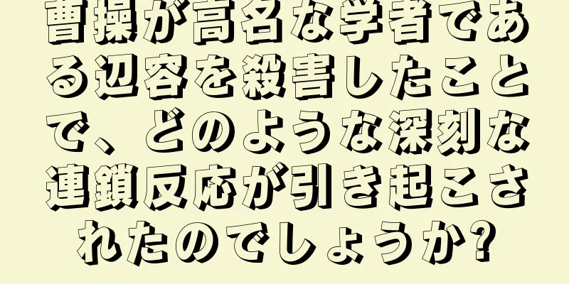曹操が高名な学者である辺容を殺害したことで、どのような深刻な連鎖反応が引き起こされたのでしょうか?