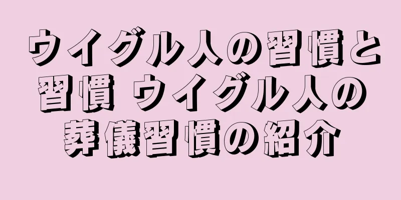 ウイグル人の習慣と習慣 ウイグル人の葬儀習慣の紹介