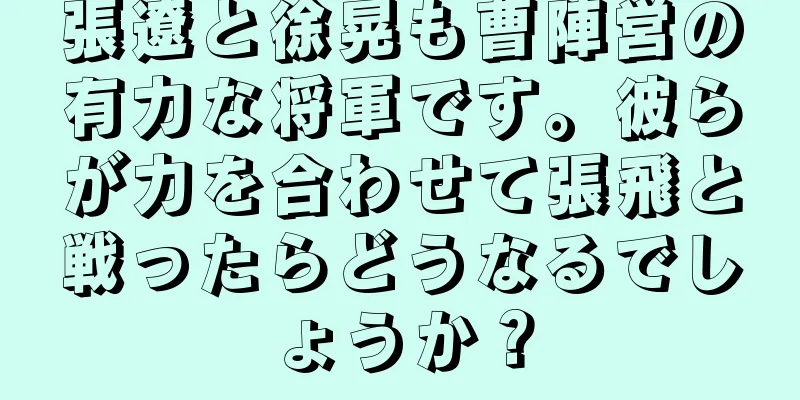 張遼と徐晃も曹陣営の有力な将軍です。彼らが力を合わせて張飛と戦ったらどうなるでしょうか？