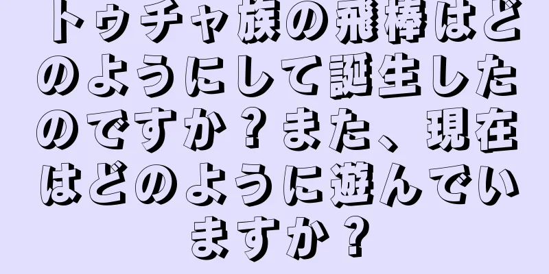 トゥチャ族の飛棒はどのようにして誕生したのですか？また、現在はどのように遊んでいますか？