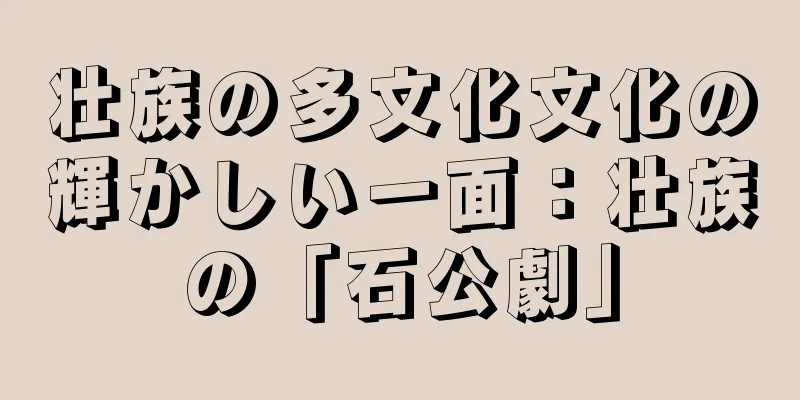 壮族の多文化文化の輝かしい一面：壮族の「石公劇」