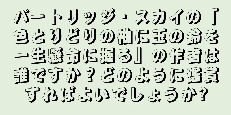 パートリッジ・スカイの「色とりどりの袖に玉の鈴を一生懸命に握る」の作者は誰ですか？どのように鑑賞すればよいでしょうか?