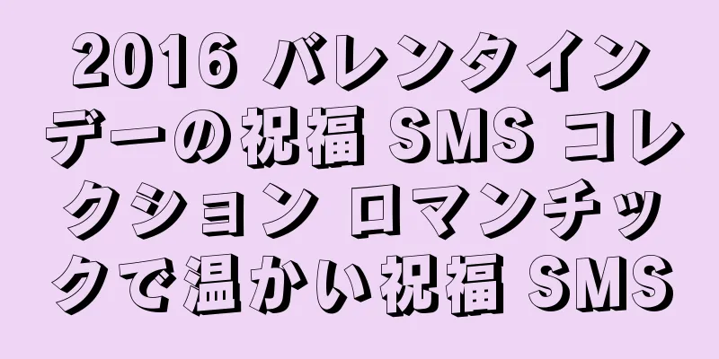 2016 バレンタインデーの祝福 SMS コレクション ロマンチックで温かい祝福 SMS