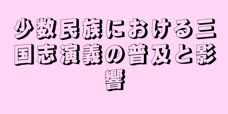 少数民族における三国志演義の普及と影響