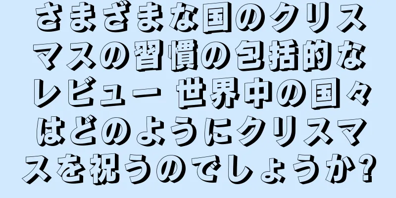 さまざまな国のクリスマスの習慣の包括的なレビュー 世界中の国々はどのようにクリスマスを祝うのでしょうか?