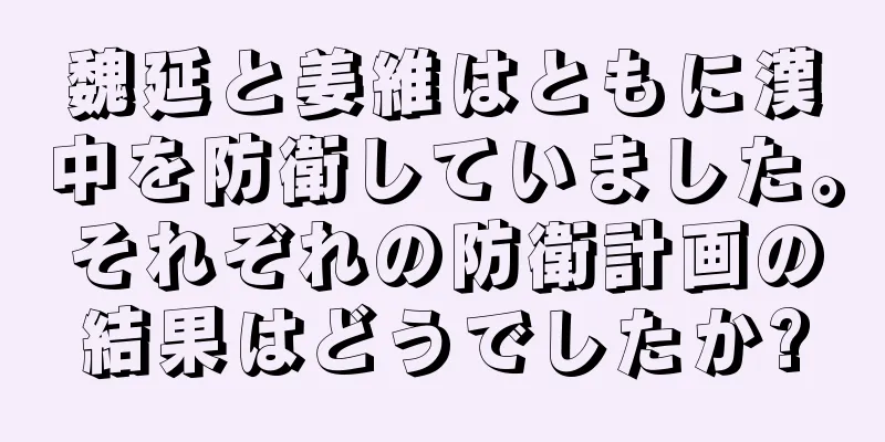 魏延と姜維はともに漢中を防衛していました。それぞれの防衛計画の結果はどうでしたか?