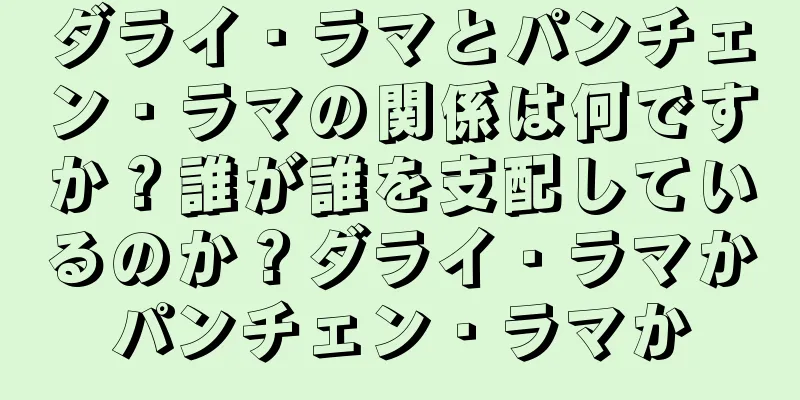 ダライ・ラマとパンチェン・ラマの関係は何ですか？誰が誰を支配しているのか？ダライ・ラマかパンチェン・ラマか
