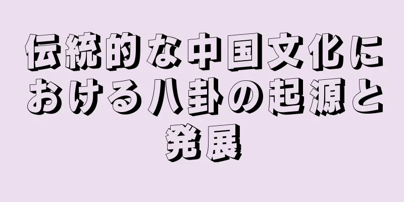 伝統的な中国文化における八卦の起源と発展