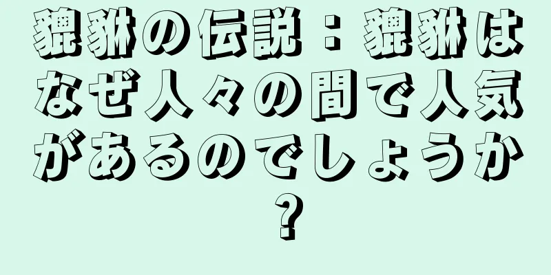 貔貅の伝説：貔貅はなぜ人々の間で人気があるのでしょうか？