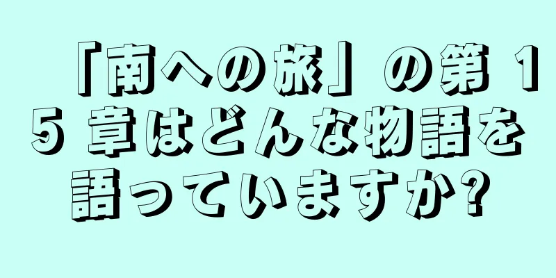 「南への旅」の第 15 章はどんな物語を語っていますか?