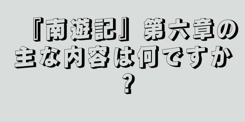 『南遊記』第六章の主な内容は何ですか？