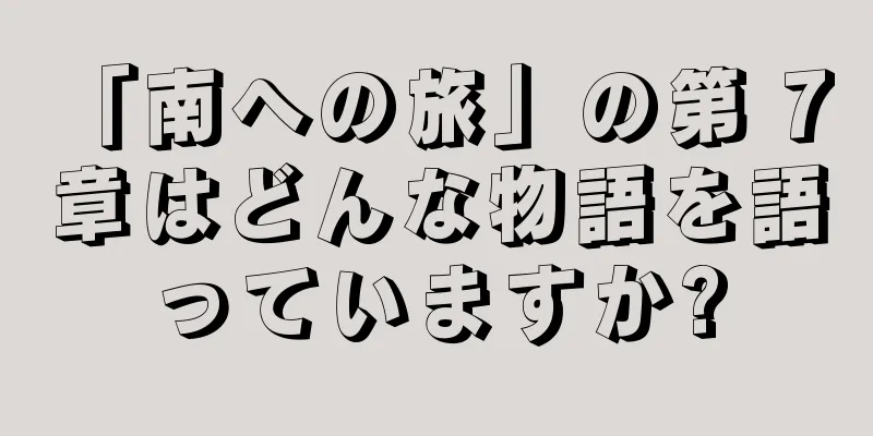 「南への旅」の第 7 章はどんな物語を語っていますか?