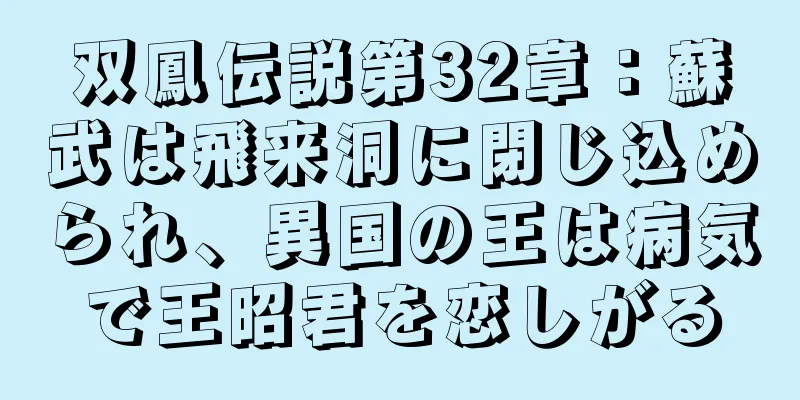双鳳伝説第32章：蘇武は飛来洞に閉じ込められ、異国の王は病気で王昭君を恋しがる