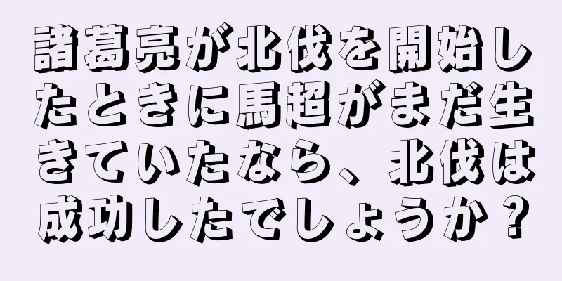 諸葛亮が北伐を開始したときに馬超がまだ生きていたなら、北伐は成功したでしょうか？