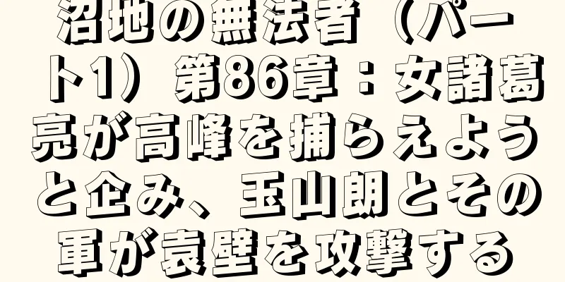 沼地の無法者（パート1）第86章：女諸葛亮が高峰を捕らえようと企み、玉山朗とその軍が袁壁を攻撃する