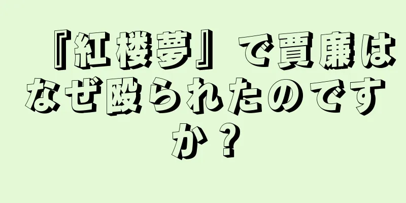 『紅楼夢』で賈廉はなぜ殴られたのですか？