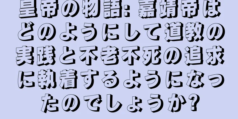 皇帝の物語: 嘉靖帝はどのようにして道教の実践と不老不死の追求に執着するようになったのでしょうか?
