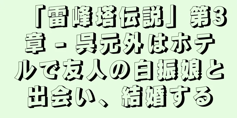 「雷峰塔伝説」第3章 - 呉元外はホテルで友人の白振娘と出会い、結婚する