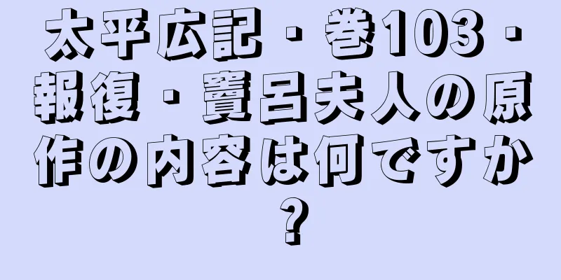 太平広記・巻103・報復・竇呂夫人の原作の内容は何ですか？