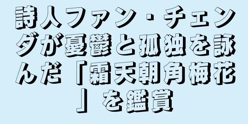 詩人ファン・チェンダが憂鬱と孤独を詠んだ「霜天朝角梅花」を鑑賞