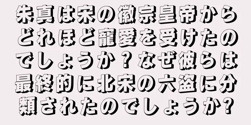 朱真は宋の徽宗皇帝からどれほど寵愛を受けたのでしょうか？なぜ彼らは最終的に北宋の六盗に分類されたのでしょうか?