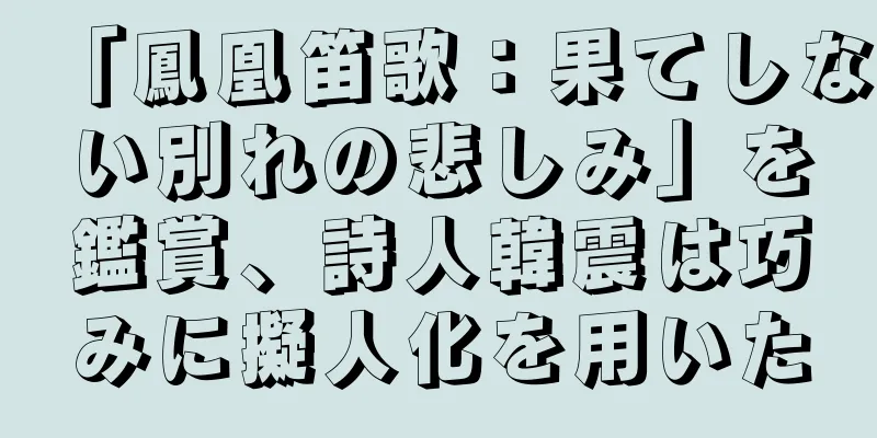 「鳳凰笛歌：果てしない別れの悲しみ」を鑑賞、詩人韓震は巧みに擬人化を用いた