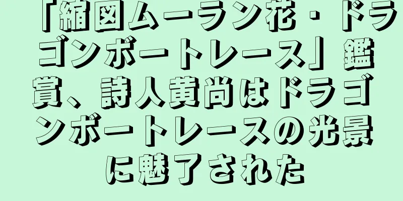 「縮図ムーラン花・ドラゴンボートレース」鑑賞、詩人黄尚はドラゴンボートレースの光景に魅了された