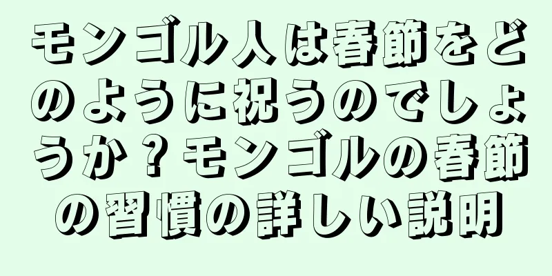 モンゴル人は春節をどのように祝うのでしょうか？モンゴルの春節の習慣の詳しい説明