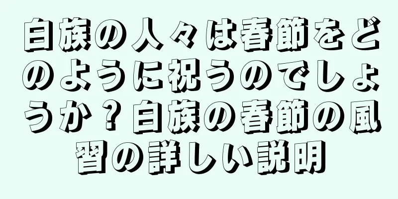 白族の人々は春節をどのように祝うのでしょうか？白族の春節の風習の詳しい説明