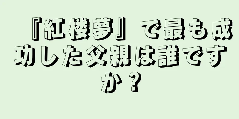 『紅楼夢』で最も成功した父親は誰ですか？